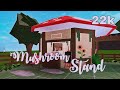 Bloxburg Mushroom Stand | Speedbuild+Tour | NO GAMEPASS || aueie