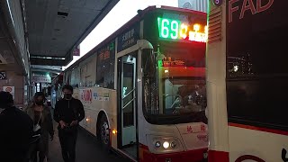 桃園客運 169線 KKA-3816 中壢公車站‹-›中壢公車站 來回路程景 Fuso RM11FN1XA