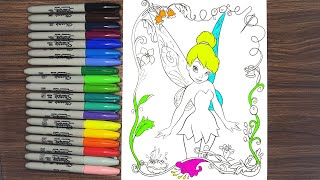 TINKER BELL Coloring Pages! Disney fairy from "Peter Pan" ✨🧚