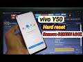 Vivo Y50 Hard Reset Remove Screen Lock Frp Google Accounts bypass | Vivo Y50 Test point Method