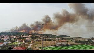 Μεγάλη φωτιά σε δασική έκταση στις Βολίμες Ζακύνθου -Απομακρύνεται ο κίνδυνος για το χωριό