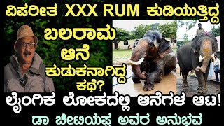 ವಿಪರೀತ XXX RUM ಕುಡಿಯುತ್ತಿದ್ದ ಬಲರಾಮ ಆನೆ ಕುಡುಕನಾಗಿದ್ದ ಕಥೆ? ಲೈಂಗಿಕ ಲೋಕದಲ್ಲಿ ಆನೆಗಳ ಆಟ?!full episode