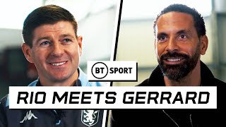 Rio Ferdinand Meets Steven Gerrard | Move into management, desire to win, and Jacob Ramsey potential