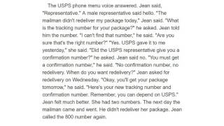 Easy English 189 - USPS Redelivery 3