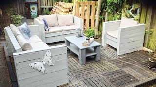 Patio Furniture Ideas with Pallets