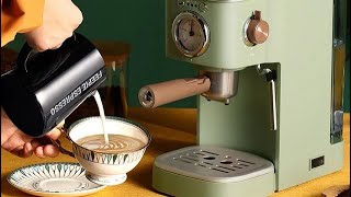 Konka - classic retro Italian espresso machine, 220V, 20 bar, professional coffee machine, coffee👇