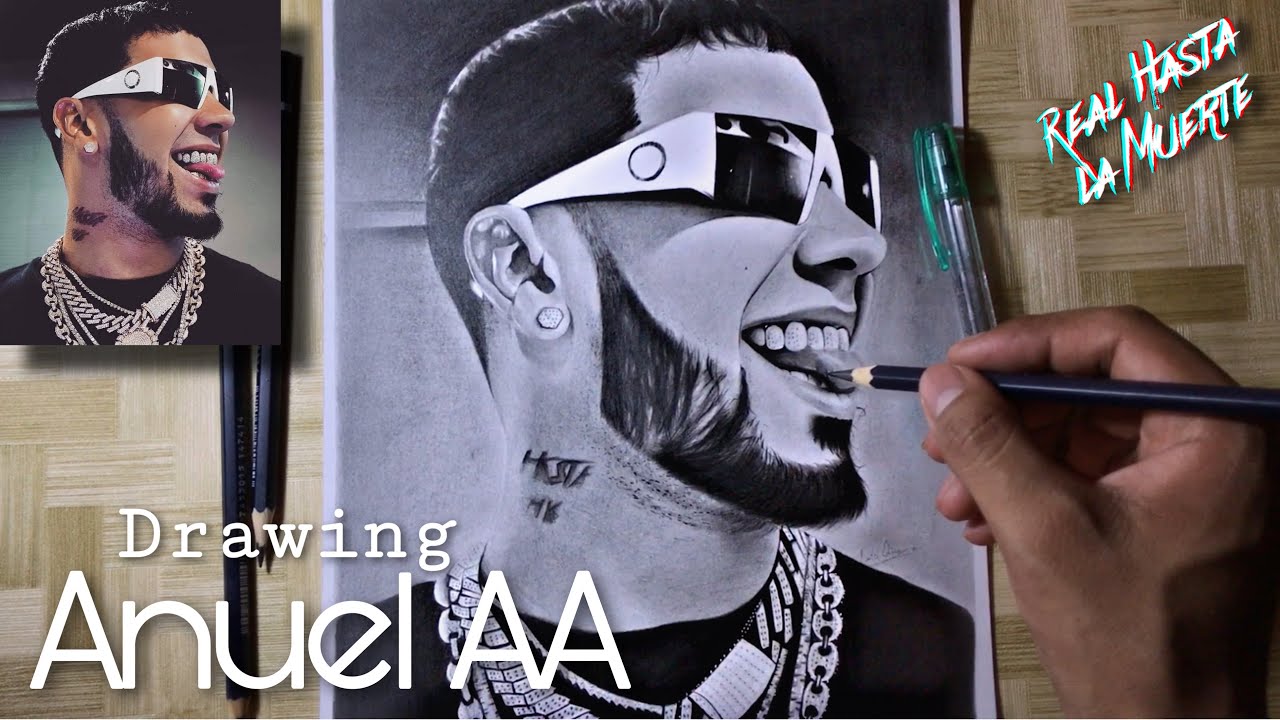 DIBUJO DE ANUEL AA - DIBUJANDO A ANUEL - YouTube