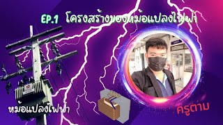 สื่อการสอนวิชาหม้อแปลงไฟฟ้า EP1 โครงสร้างของหม้อแปลงไฟฟ้า