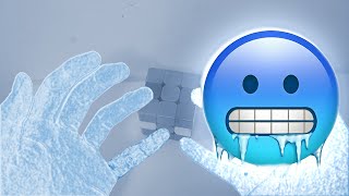 When you cube with cold hands...