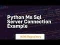 python ms sql server connection example