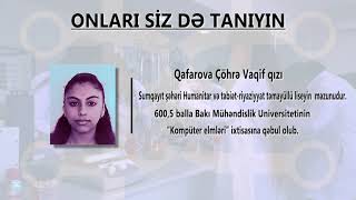 Qafarova Çöhrə Vaqif qızı - 600,5 bal