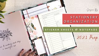 Reorganizing Stationery | 2023 Stationery Organization | Sticker Organization | Sanjana Raj