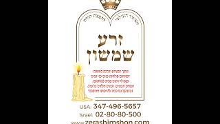 Zera Shimshon - Vayechi - Classes on TZS in Hebrew - Rav Shalom Perel