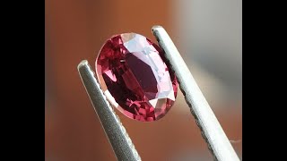 Sold !!!  0.67 Ct Natural Unheated / Untreated Red Ruby | Oval | Certified | Flawless