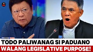 LOOK: PADUANO TODO PALIWANAG KAY CONG. MARCOLETA, SA HEARING NA WALANG LEGISLATIVE PURPOSE!