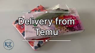 TEMU DELIVERY #tutorial #klartistic #howto_ #watercolourpainting #asmrsounds #asmr #trending #temu