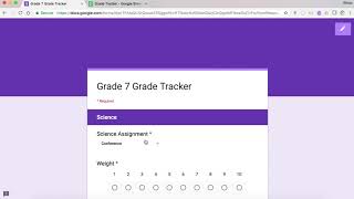 Grade Tracker Demo