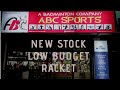 Low budget carbon rackets, New arrivals@ abc sports