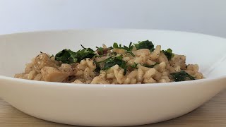 Risotto con CRESTE DI GALLO RUSPANTE  allevato a terra