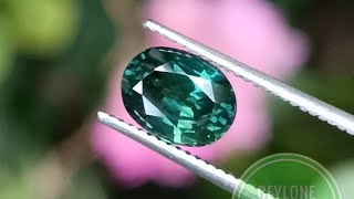 Natural Green Sapphire Heated - 1.13 ct