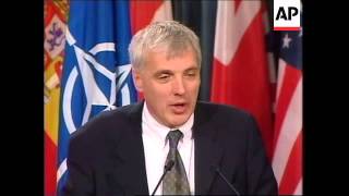 BELGIUM: NATO KOSOVO PRESS BRIEFING