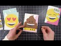 quick and easy emoji tional cards