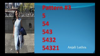 Python Pattern #3, Printing Number Pyramids in Python, Nested Loops, XI C.S. #pythonprogramming