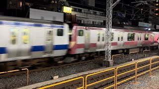 【混色編成】449M 常磐快速線 E531系0番台K459＋K423編成(赤電ラッピング) 快速 勝田行 北千住～松戸間(綾瀬駅) 通過 0511-05