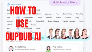 HOW TO USE DUPDUB AI(BEST AI VOICEOVER)