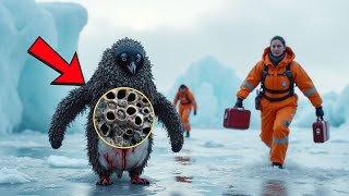 Rescue Team Rescues A Poor Penguin That Was Badly Injured By Millions Of Barnacles And Parasites.