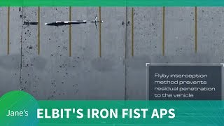 Elbit’s Iron Fist intercepts kinetic energy rounds.