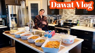 DAWAT VLOG-Same day Cooking/ Preparation/New dessert/After Dawat cleaning-Pakistani family in Canada
