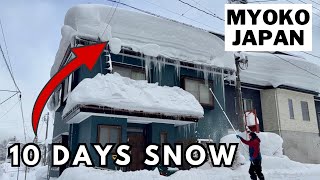 Roof Snow Removal in Myoko Kogen Niigata