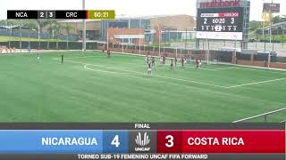 Nicaragua 4-3 Costa Rica | Resumen y Goles | Torneo Femenino Sub19 UNCAF FIFA Forward