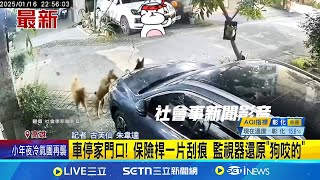 車停家門口! 保險桿一片刮痕 監視器還原\