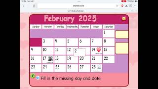 Starfall Daily Calendar - February 2, 2025 (Groundhog Day)