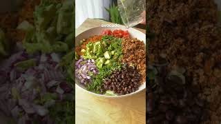 Vegan Burrito Bowl 🌱 #recipe #cooking #cookingchannel #vegan #healthyrecipe
