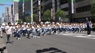 [4K 60p] 第十二回銀座柳まつり ゴールデンパレード 足立区中学校合同バンド