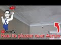 How to plaster over an Aertex ceiling