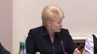 Prezidentė dalyvavo konferencijoje „Daugiasektorinis reguliavimas Lietuvoje - taip ar ne?\