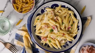 Duplasajtos-baconös penne | Mindmegette.hu