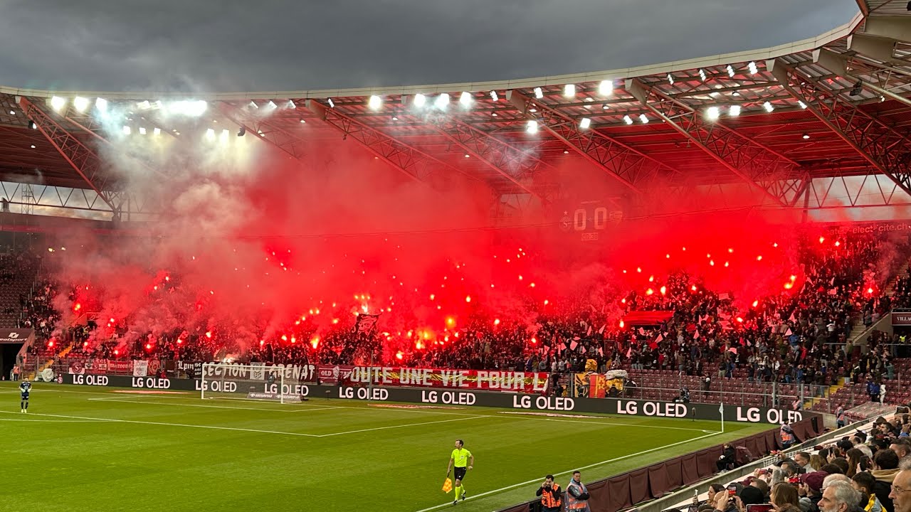 The Derby Du Rhône 🇨🇭biggest Ultras Pyro Show I’ve Seen. Servette Fc V ...