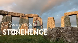 Walking inside Stonehenge