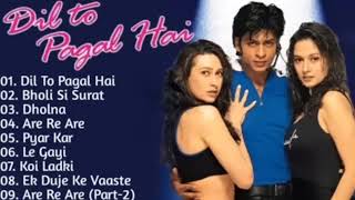 Dil To Pagal hai_Movie All Songs_Shahrukh Khan_Madhuri Dixit_&_Karishma_Hindi Jukebox Audio Songs