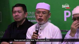 Saya pernah doa Mat Taib masuk PAS