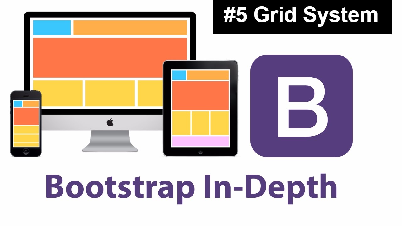 Bootstrap Tutorial For Beginners 2017 Grid System 5 - YouTube