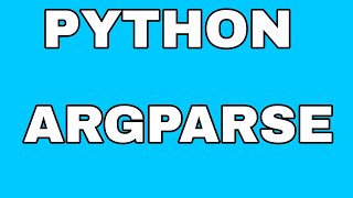 Python argparse tutorial in tamil