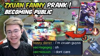 Zxuan Prank as a Fanny Darat, trolling in Solo Ranked