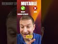 Mutable and Immutable