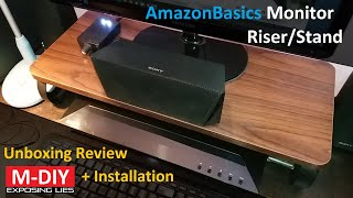 AmazonBasics Monitor Riser/Stand (Unboxing Review + Installation)